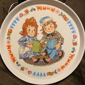 Raggedy Ann and Andy Party Plate